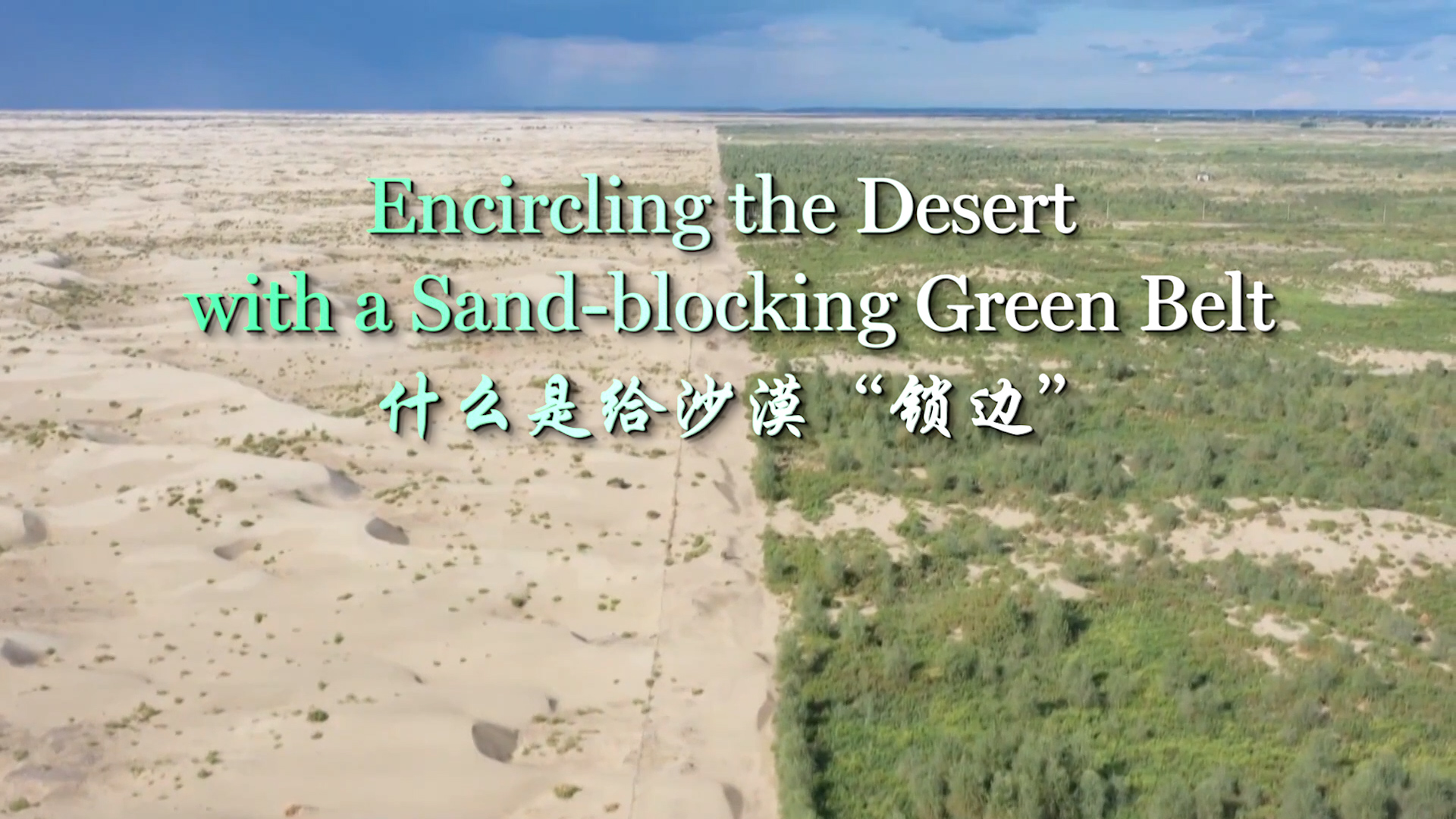 什么是给沙漠“锁边”