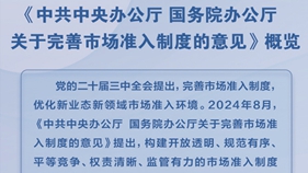 市场准入“全国一张清单”激发新活力